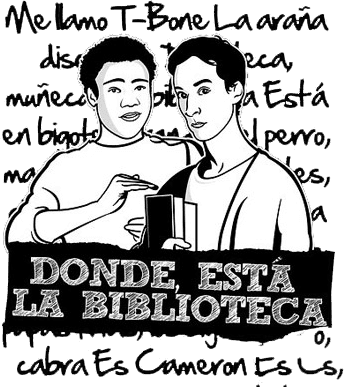 Donde esta la biblioteca Troy and Abed spanish